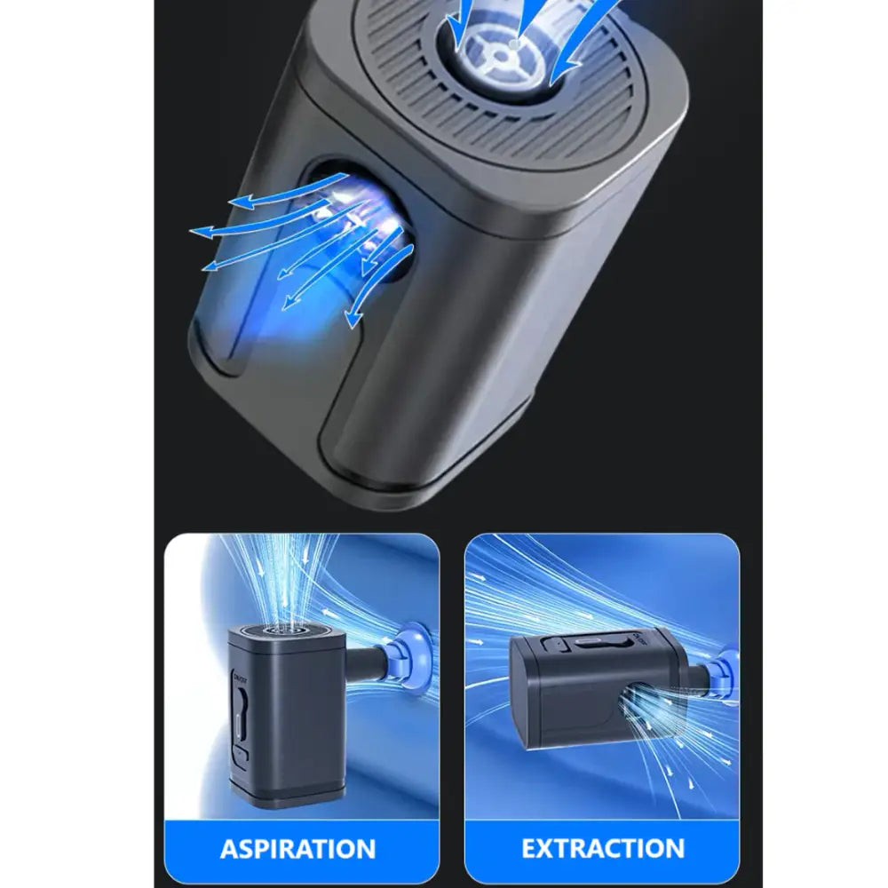 Pompe à air noire en forme de cube pour Sac à dos compression sous vide Vacpack