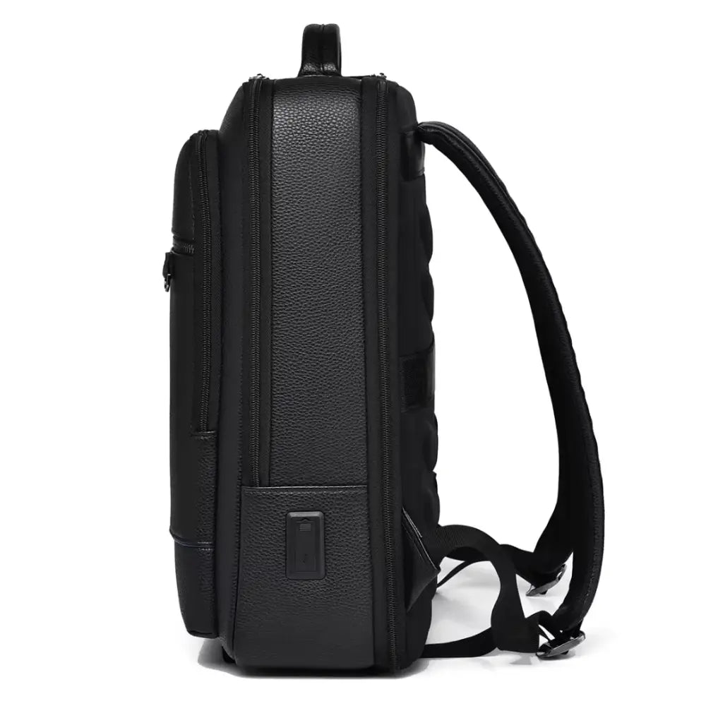Sac à dos cuir de travail Ambition en cuir noir, design pratique et élégant