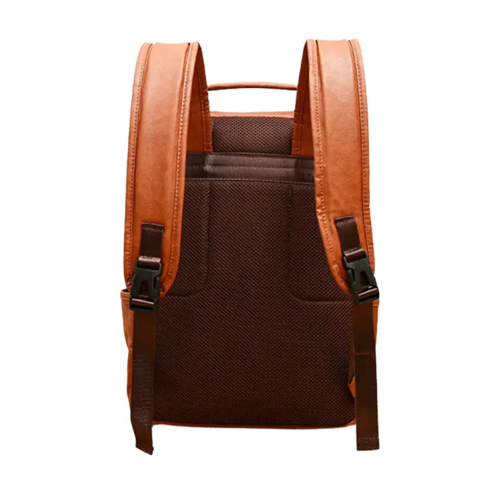 Sac à dos cuir homme Jeep II en cuir marron pour le travail et le quotidien