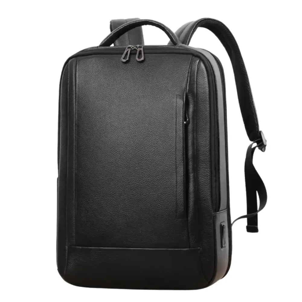 Sac à dos cuir noir homme en cuir noir pour un style élégant et pratique