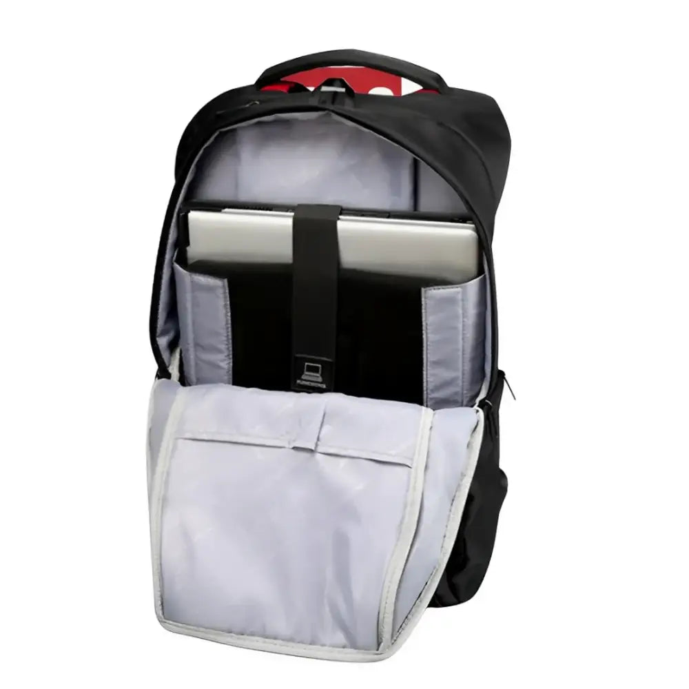 Sac à dos de travail 17 pouces KingWork ouvert avec ordinateur portable
