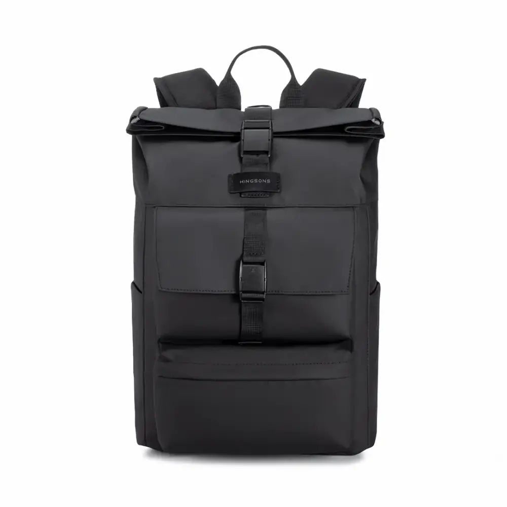 Sac à dos à roulettes noir.