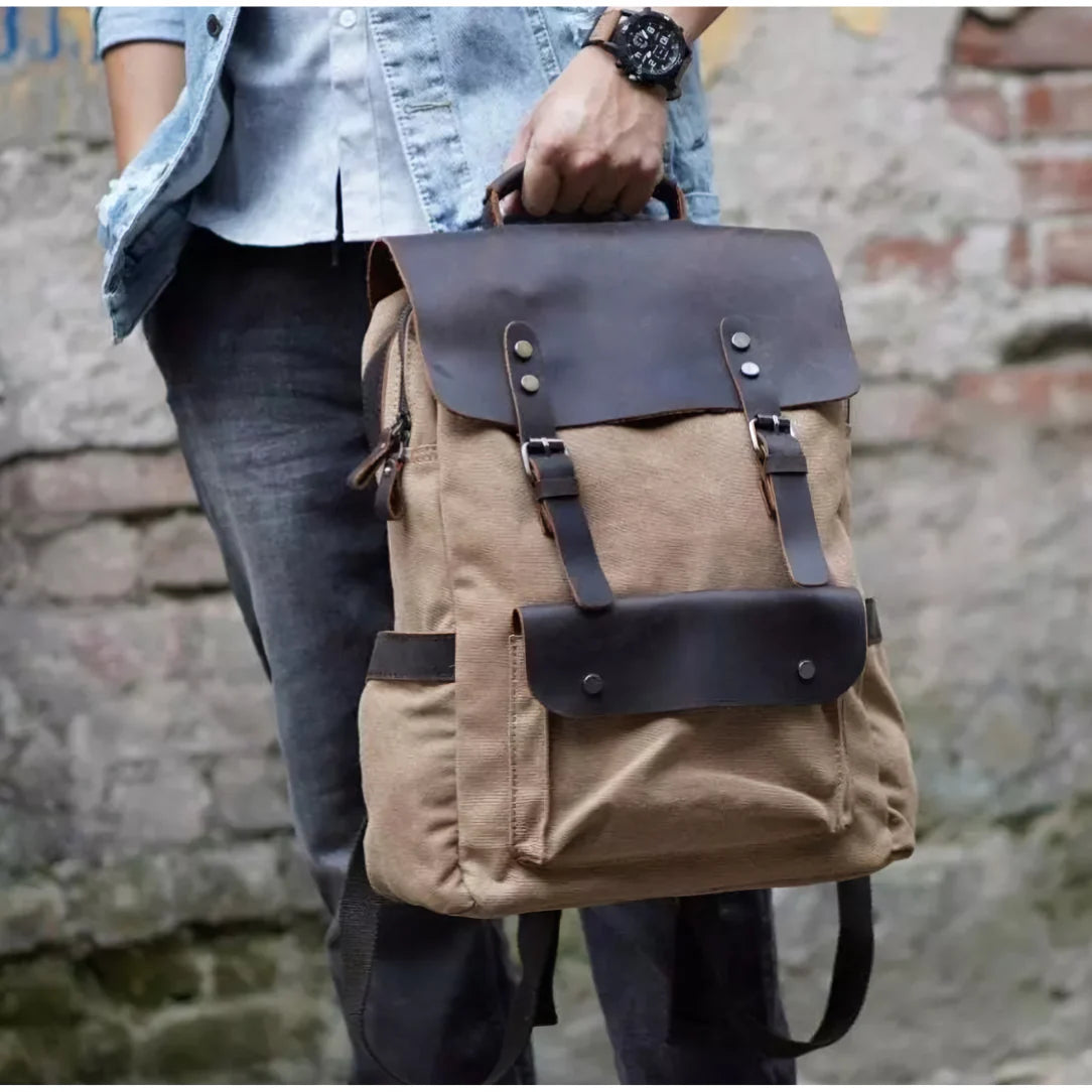 Sac à dos en cuir vintage - mirabeau