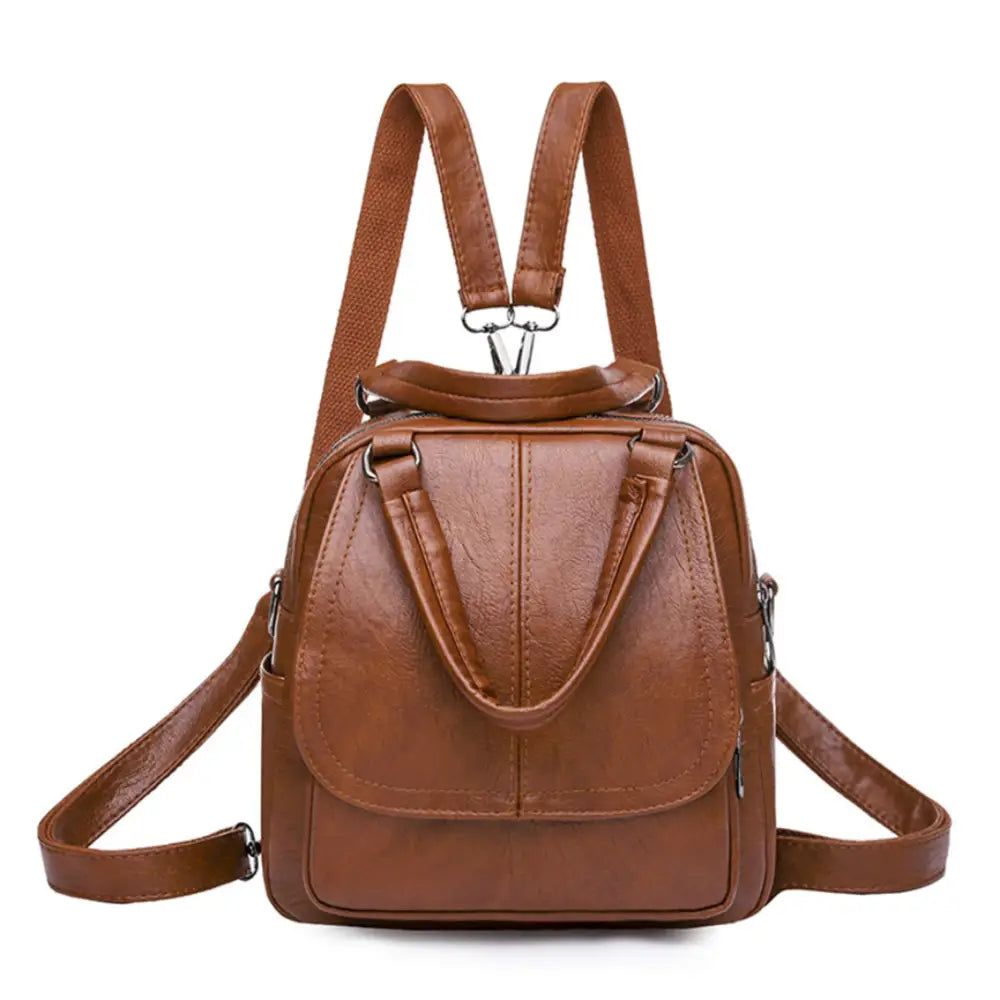 Sac à dos en cuir de ville Serano avec bretelles ajustables, style chic et pratique