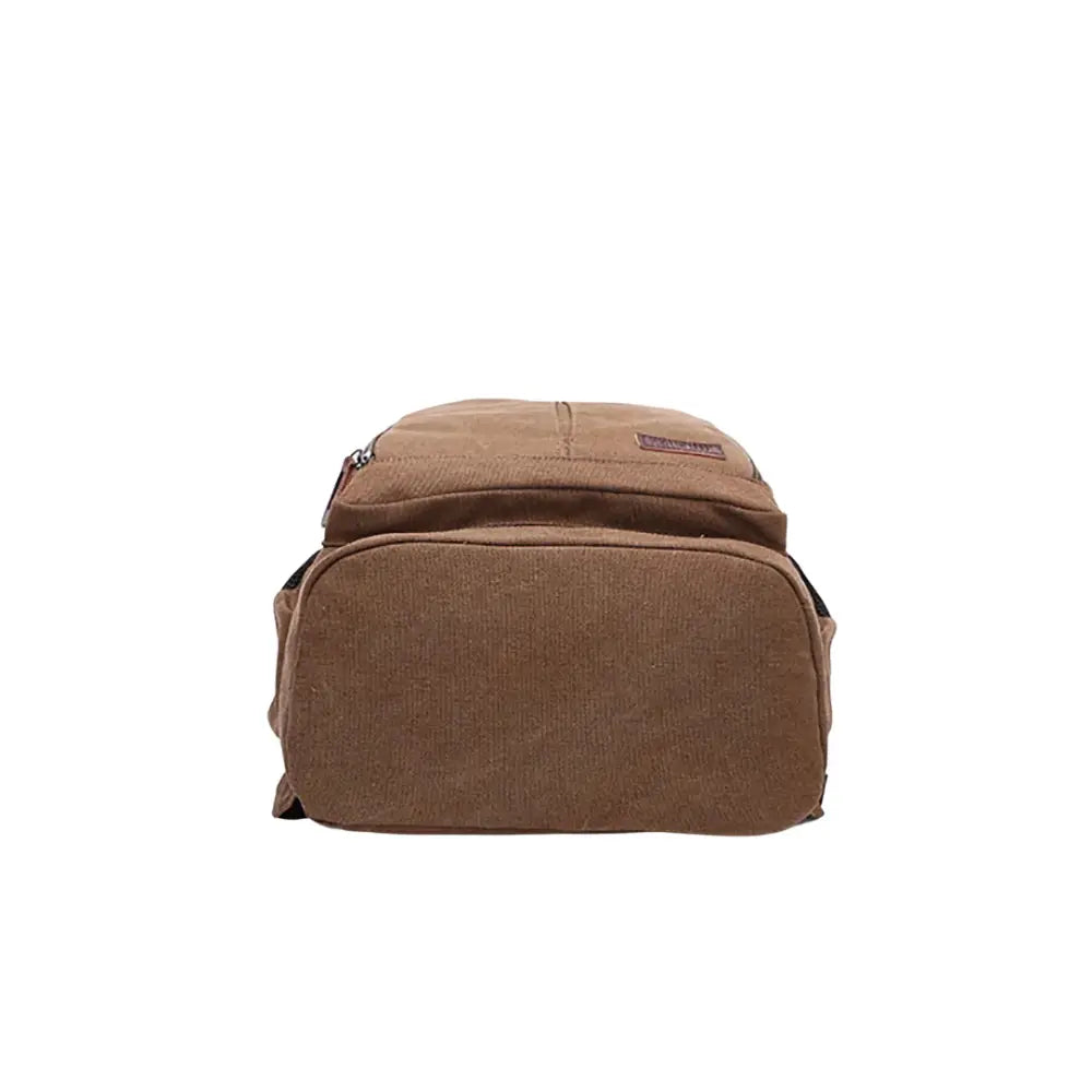Sac à dos en tissu vintage en canvas marron pour un style bohème et tendance