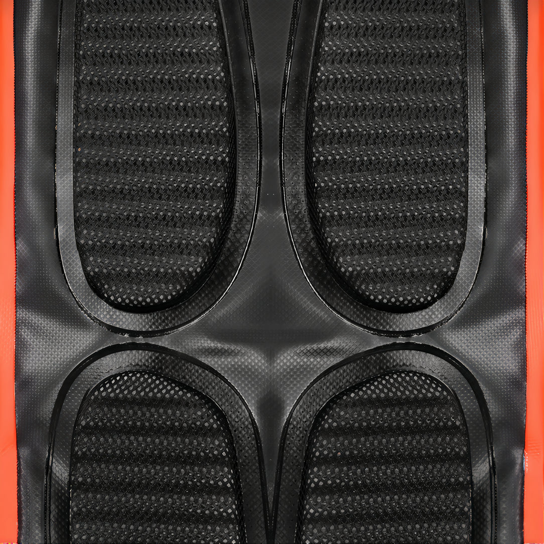 Textured black and orange roll top material for Sac à dos étanche pour moto MotoWolf 30L