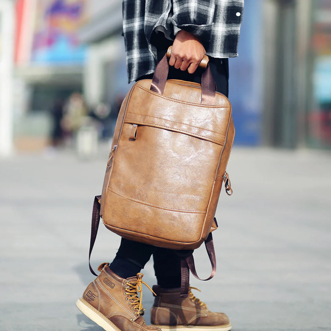 Sac à dos homme en similicuir - ebonor