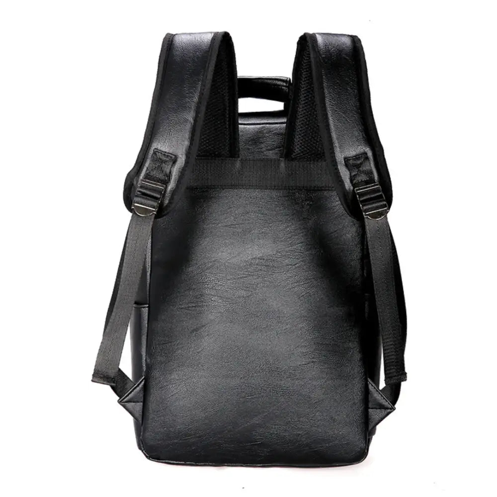 Sac à dos homme en similicuir Ebonor avec matériau en cuir noir élégante
