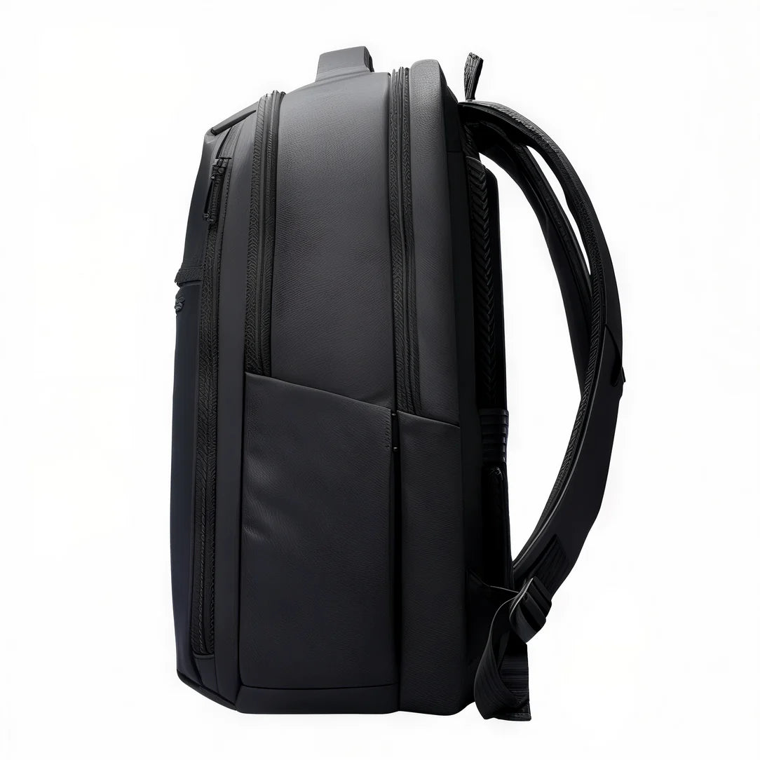 Sac à dos homme travail ordinateur noir avec bretelles, Tenör X
