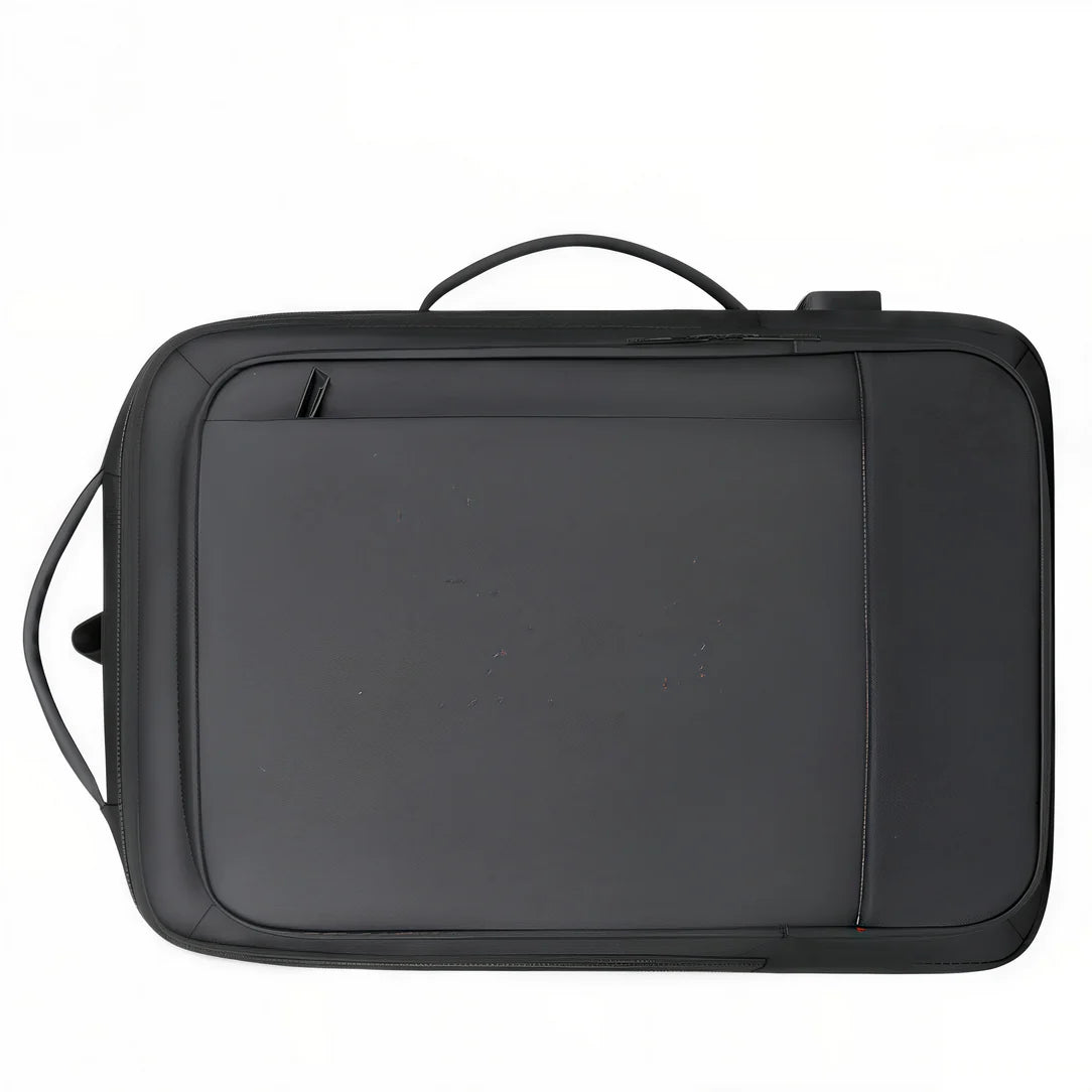 Sac à dos moderne pour ordinateur Straton avec sacoche rectangulaire noire