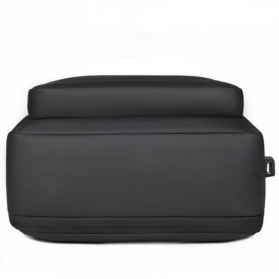 Sac à dos moderne pour ordinateur Straton avec design rectangulaire noir