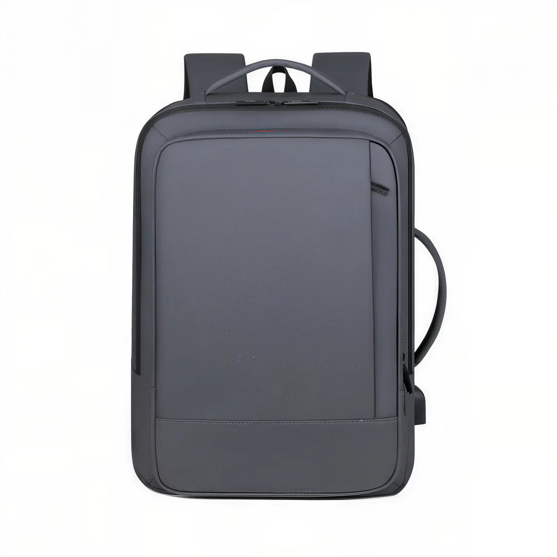 Sac à dos moderne pour ordinateur Straton avec design rectangulaire gris