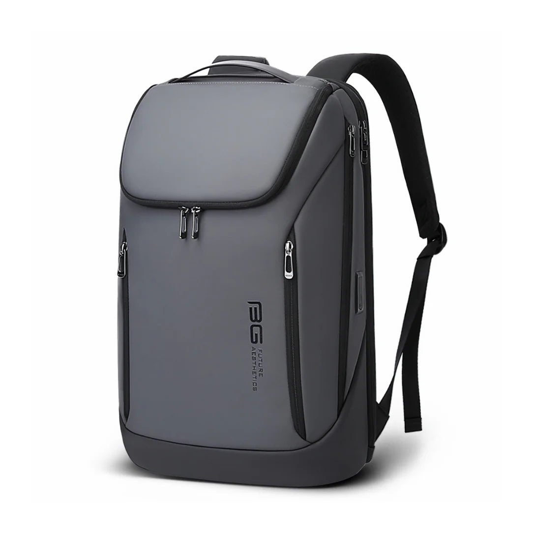 Sac à dos gris et noir.