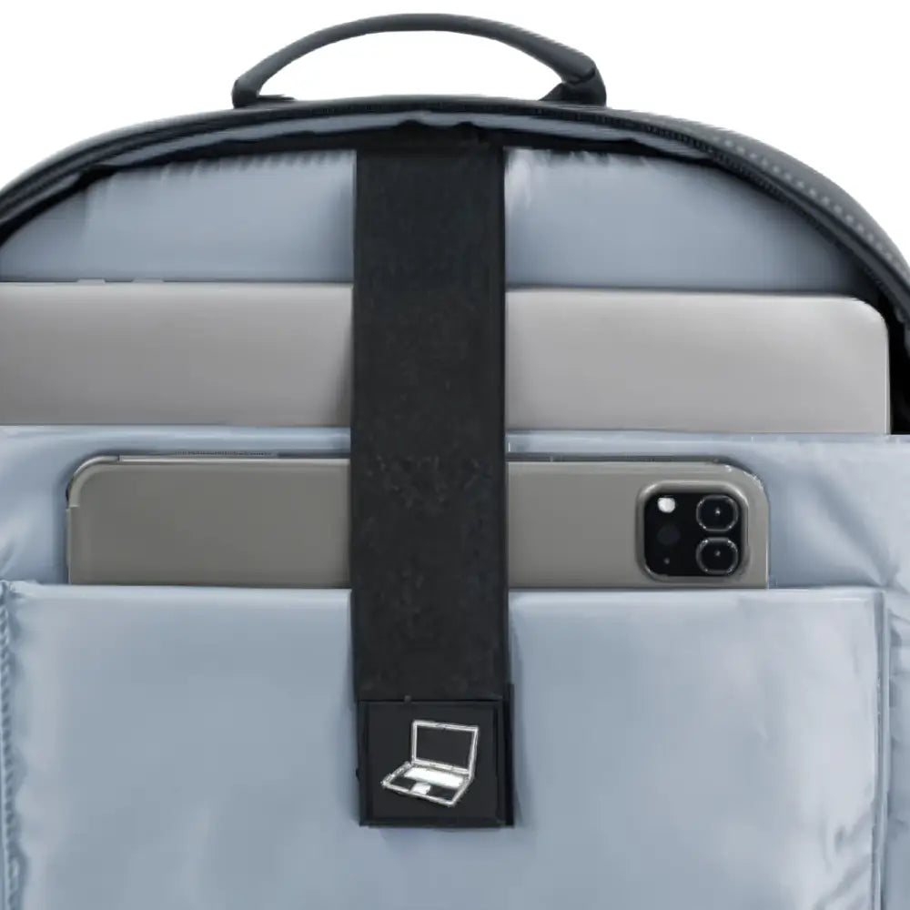 Sac à dos ordinateur 14 pouces Aéro I avec ordinateur portable et téléphone ouvert