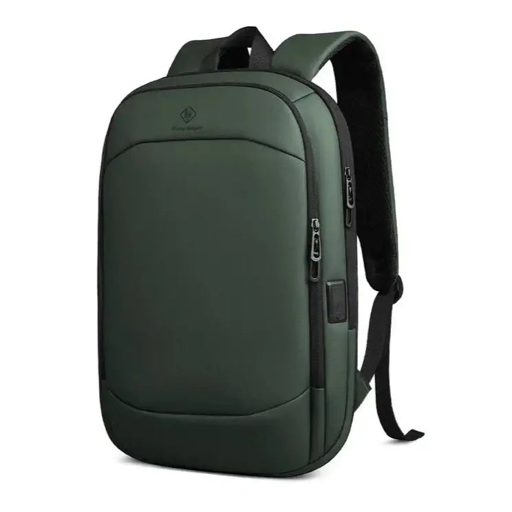 Sac à dos ordinateur 17 pouces femme en vert foncé avec bretelles rembourrées