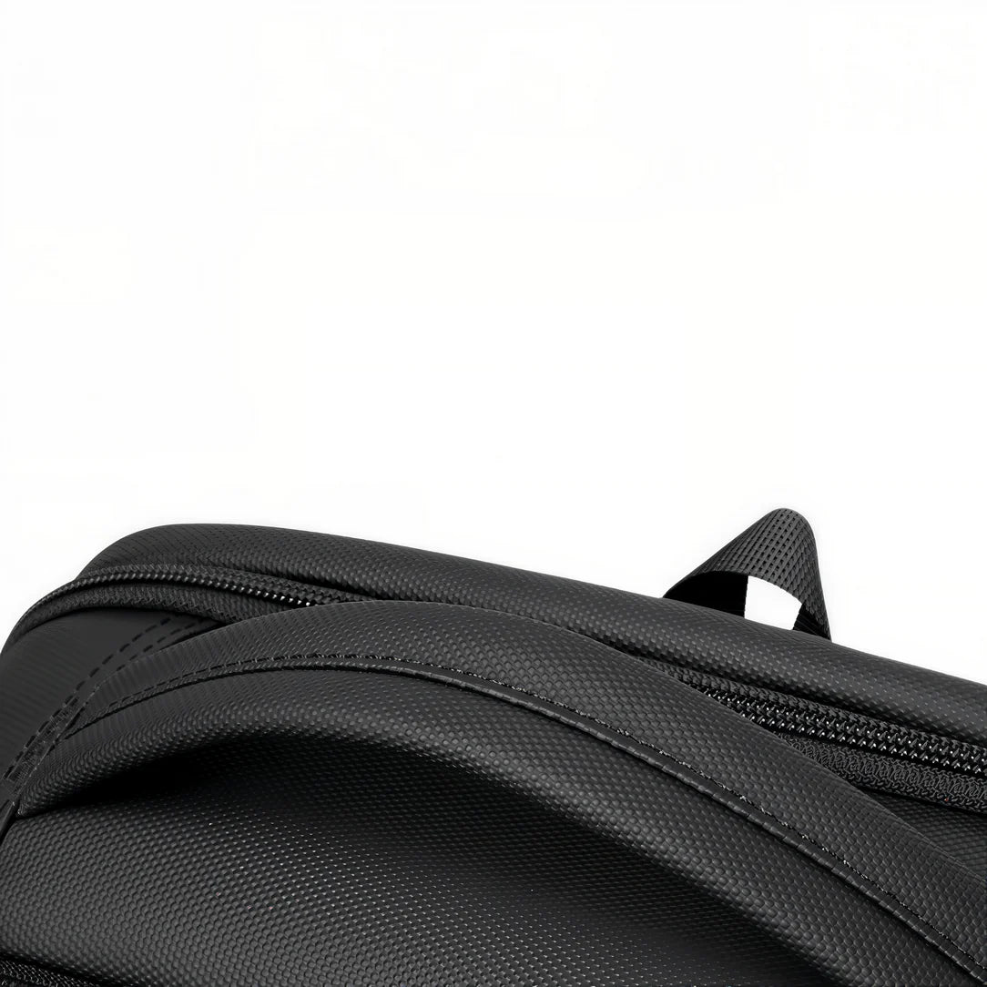 Sac à dos ordinateur 18 pouces antivol Wiersaam avec cadenas TSA et design noir texturé