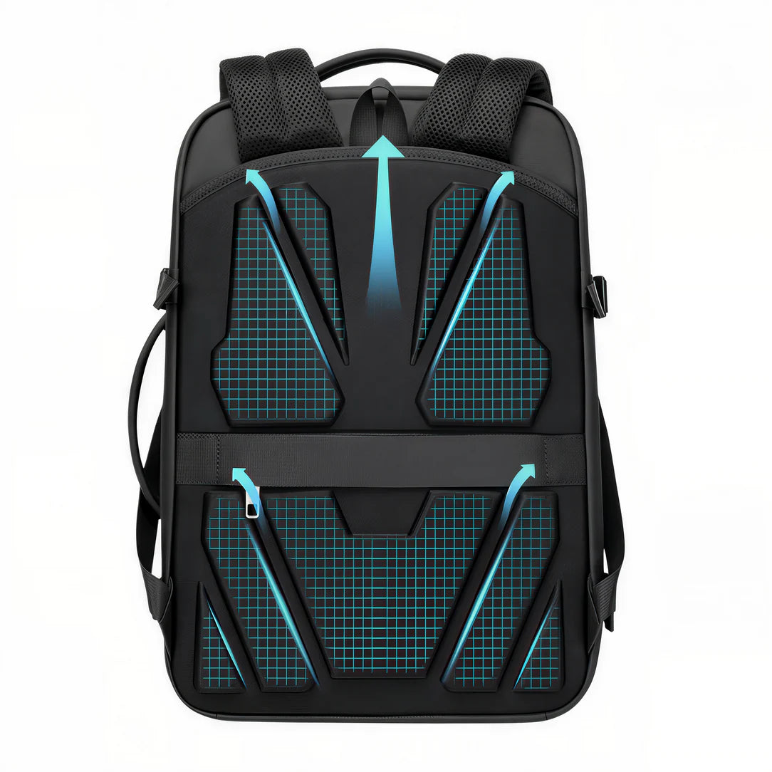Sac à dos ordinateur 18 pouces antivol Wiersaam avec design ventilé et cadenas TSA