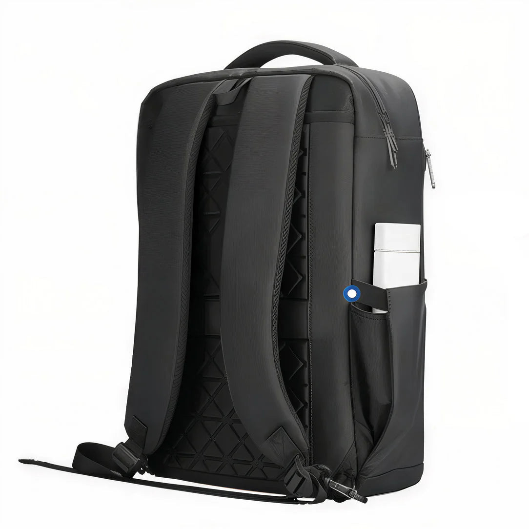 Sac à dos ordinateur de travail Rydetrack with port USB, noir avec bouteille d’eau