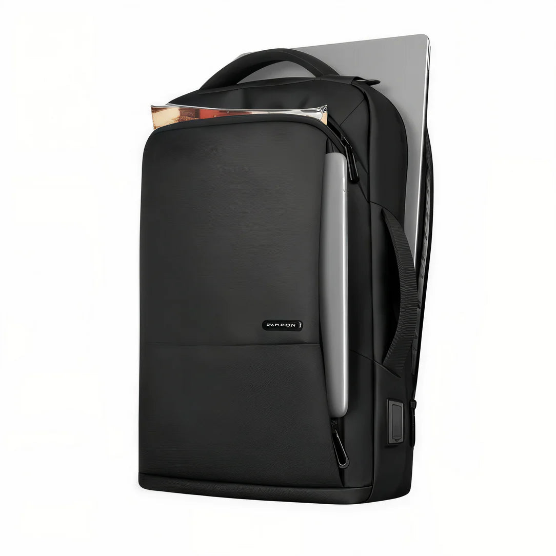 Sac à dos ordinateur de travail Rydetrack avec port USB et design noir robuste