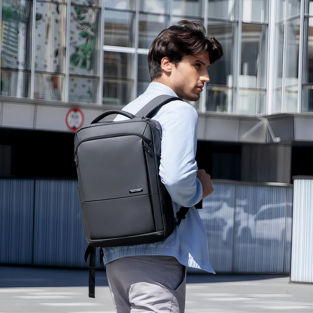 Sac à dos ordinateur de travail RYTRACK avec port USB gris pour travail RYTRACK