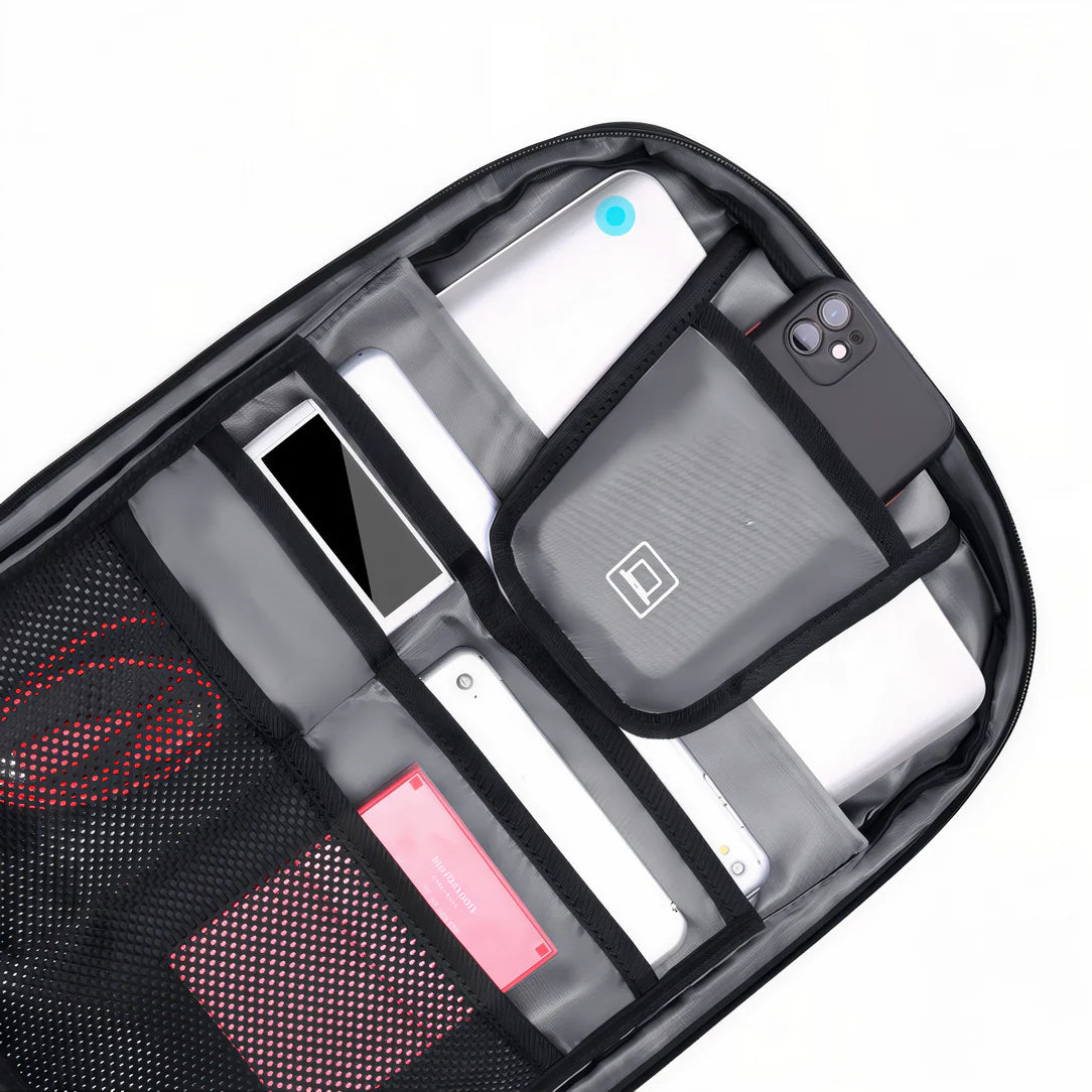 Sac à dos ordinateur femme ergonomique RydeTech avec appareils électroniques