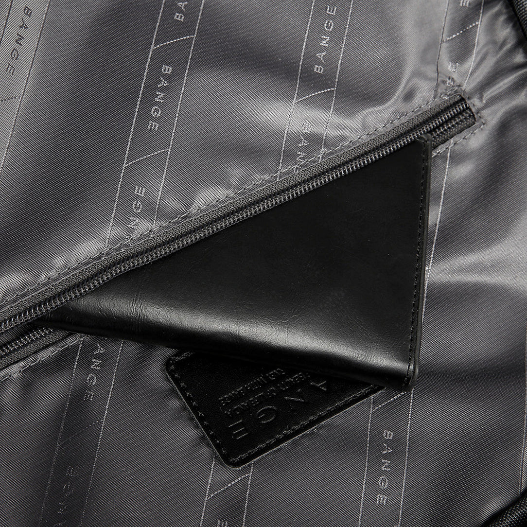 Sac à dos ordinateur homme doté d’un design pratique avec portefeuille en cuir noir