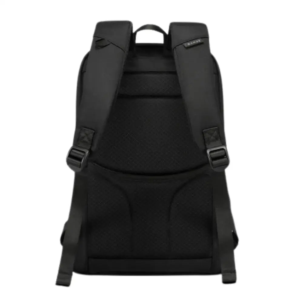 Sac à dos noir avec bretelles réglables.