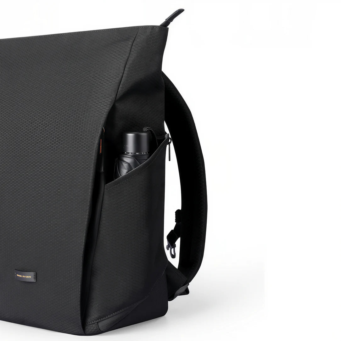Sac à dos ordinateur homme tendance avec parapluie dans la poche latérale
