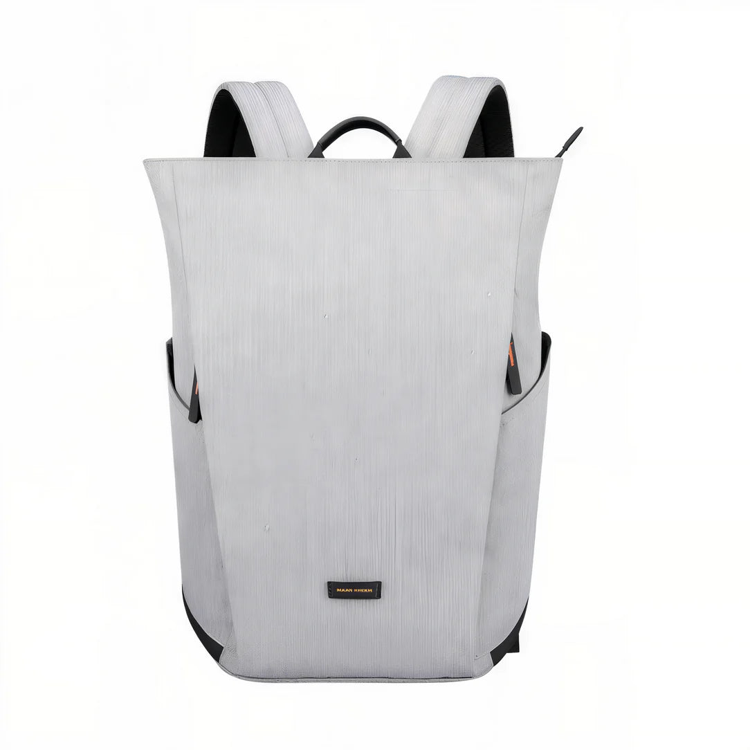 Sac à dos ordinateur homme tendance en gris avec accents noirs, JetTech