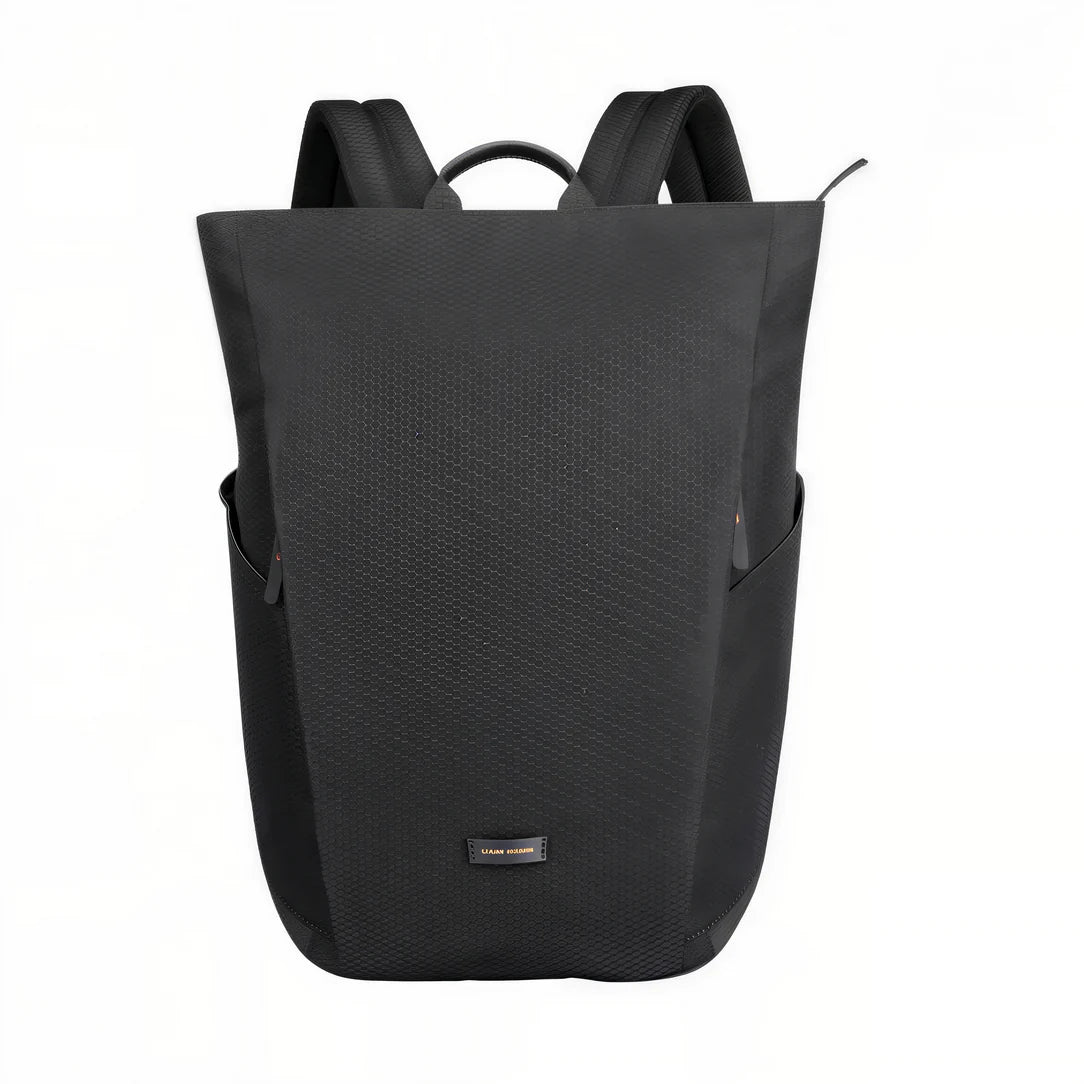 Sac à dos ordinateur homme tendance avec devant textured noir pour office et voyage
