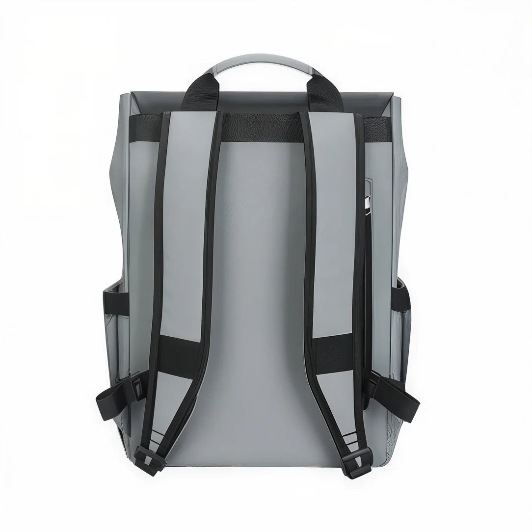 Sac à dos ordinateur à rabat 16 pouces TigerPack I gris avec bretelles noires