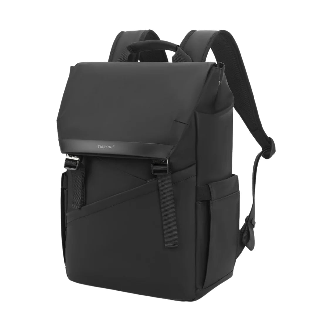 Sac à dos ordinateur à rabat 16 pouces TigerPack I avec flap noir élégant