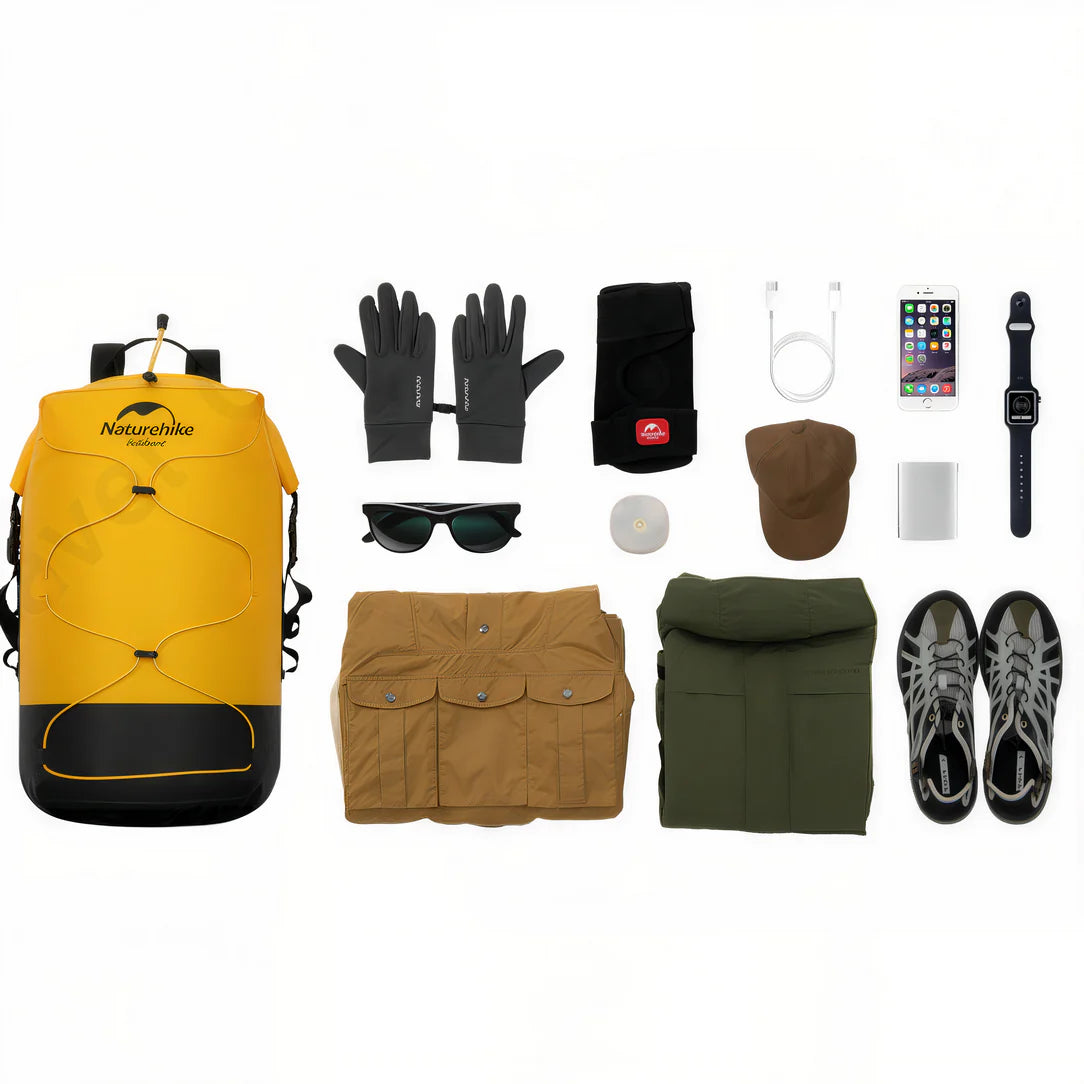 Sac à dos randonnée étanche IPX6 TPU avec accessoires de voyage organisés