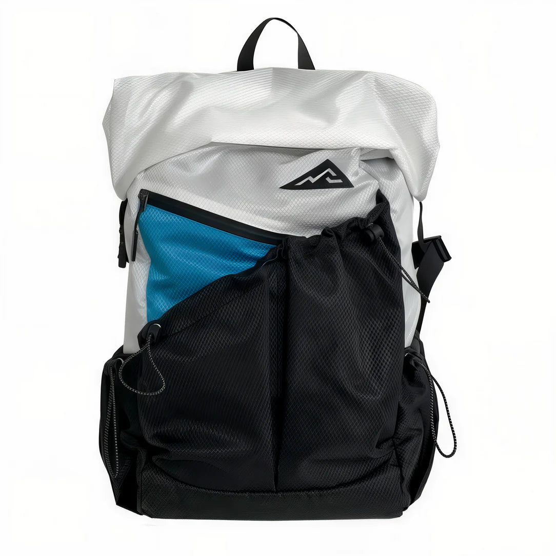 Sac à dos roll top de ville gris et noir en XPAC pour un style urbain