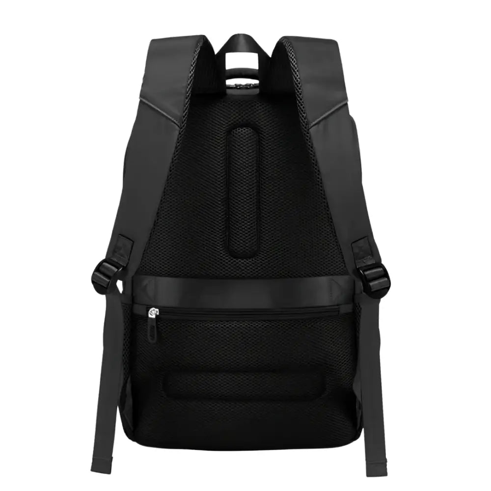 Sac à dos noir avec dos rembourré.