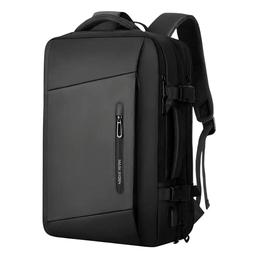 Sac à dos voyage ordinateur doté d’un design moderne et noir pour TechTrek