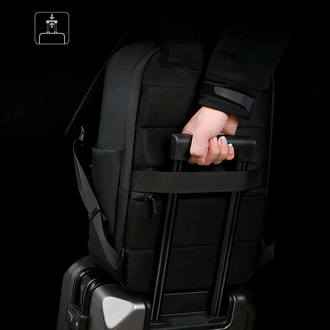 Sac à dos waterproof ordinateur ergonomique ErgoLink sur poignée de bagage