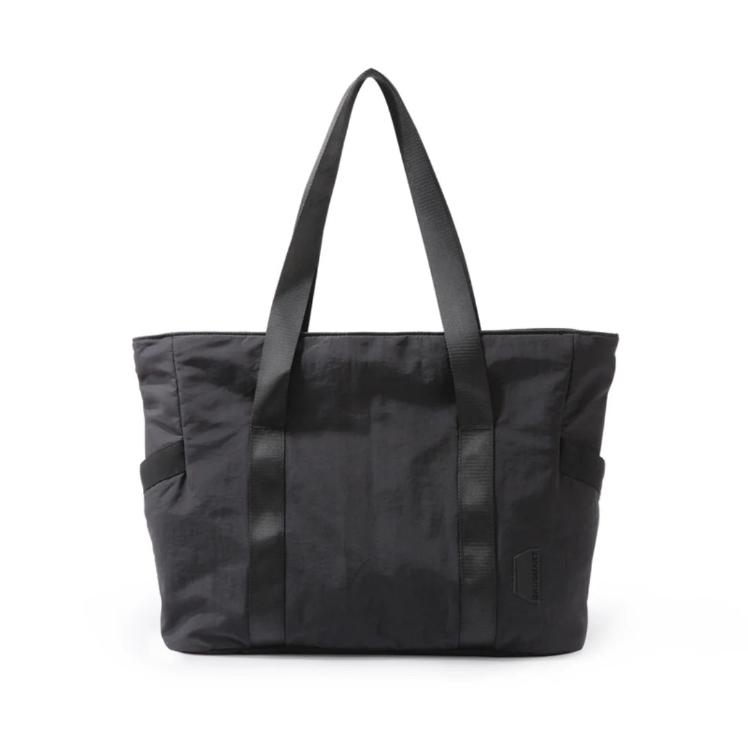 Sac à main de cours lycée en nylon noir, mode moderne et pratique pour étudiants