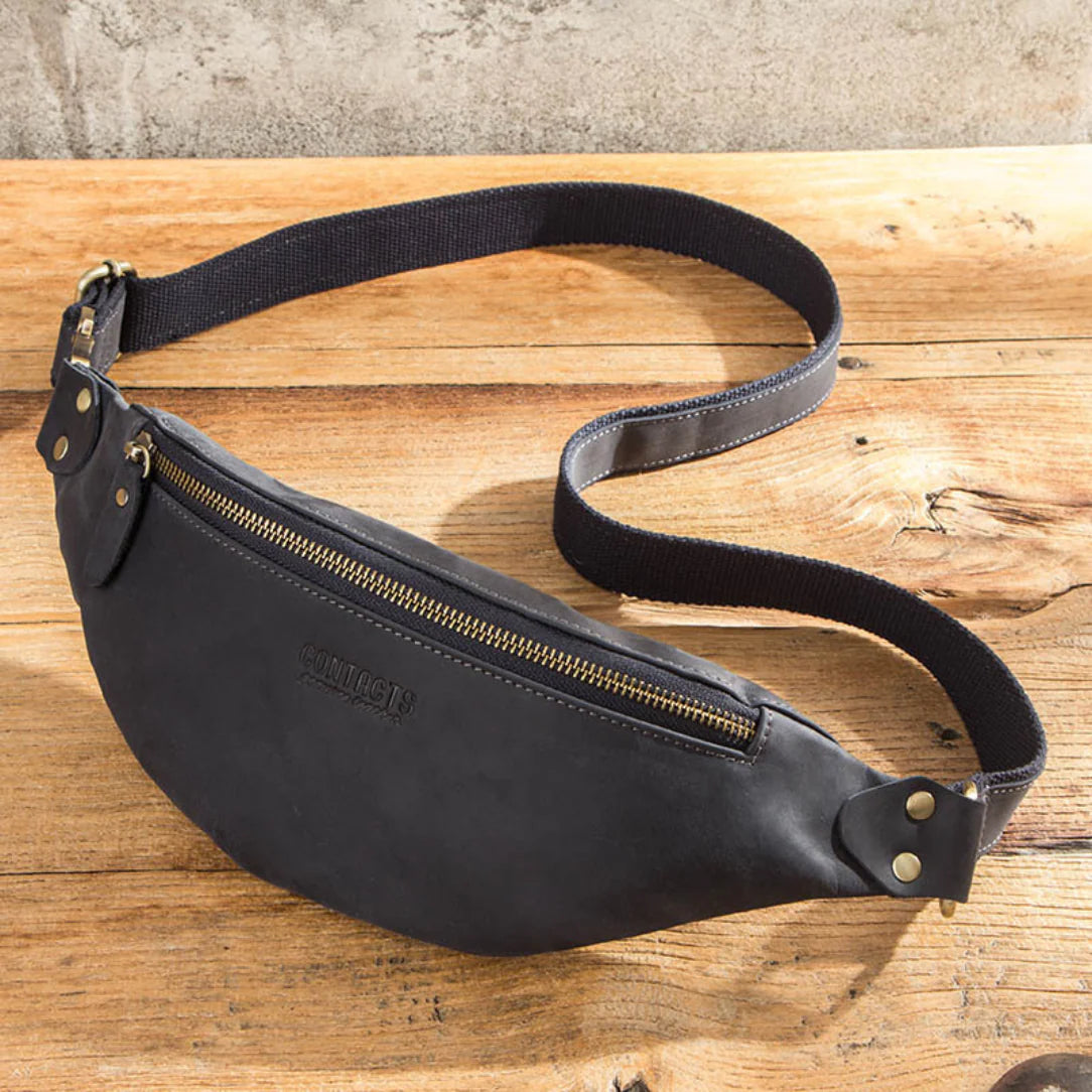 Sac banane cuir homme luxe - contact’s