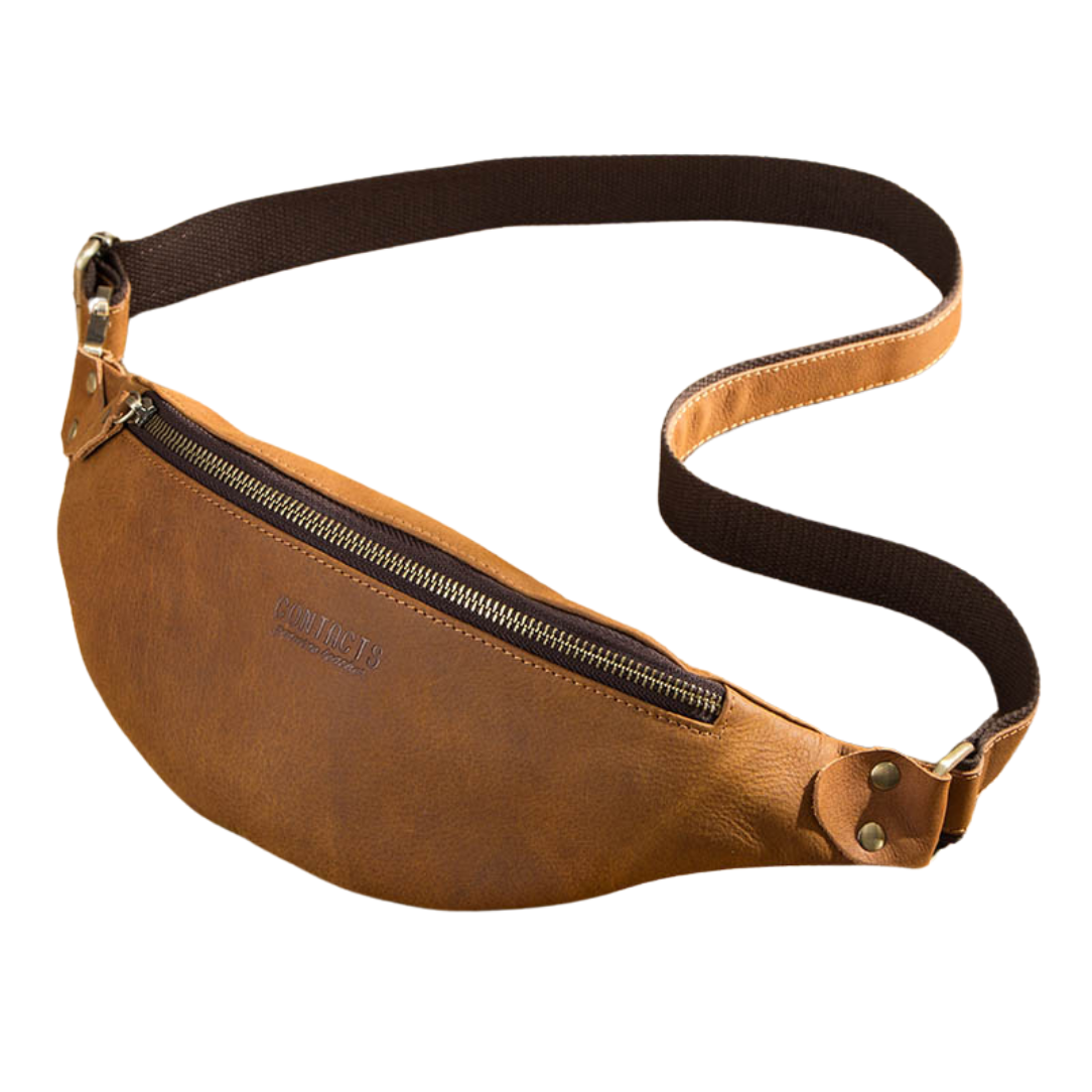 Sac banane cuir homme luxe - contact’s