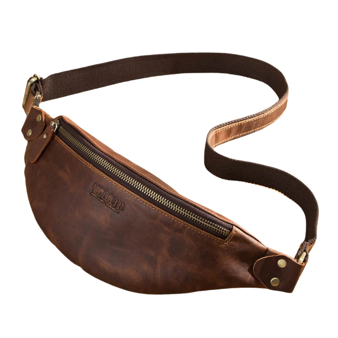 Sac banane cuir homme luxe - contact’s
