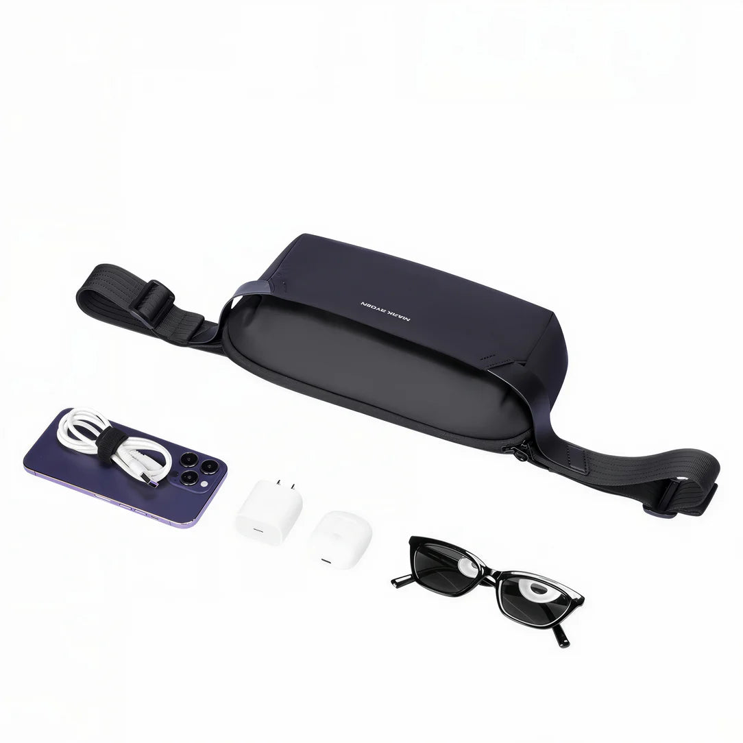 Sac banane étanche Ultimate avec accessoires élégants, parfait pour un style pratique