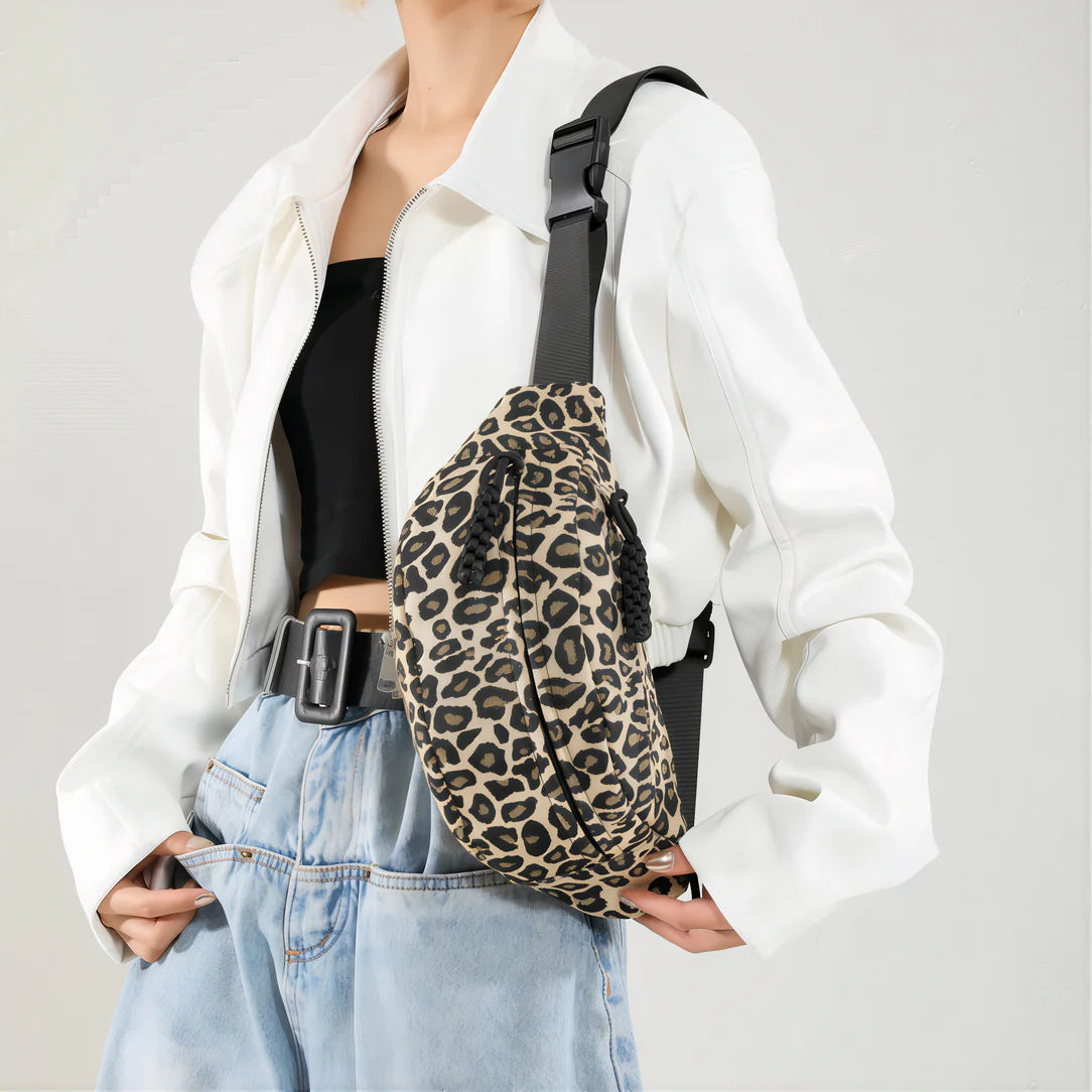 Sac banane XL léopard en imprimé animalier pour un style tendance et pratique