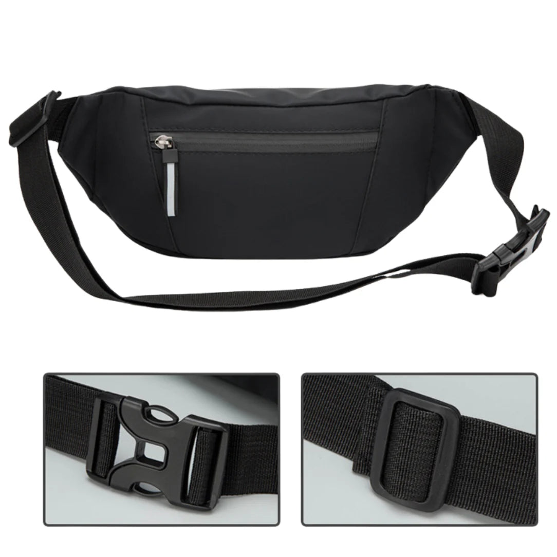 Sac bandoulière banane Swift avec poche noire et sangle réglable