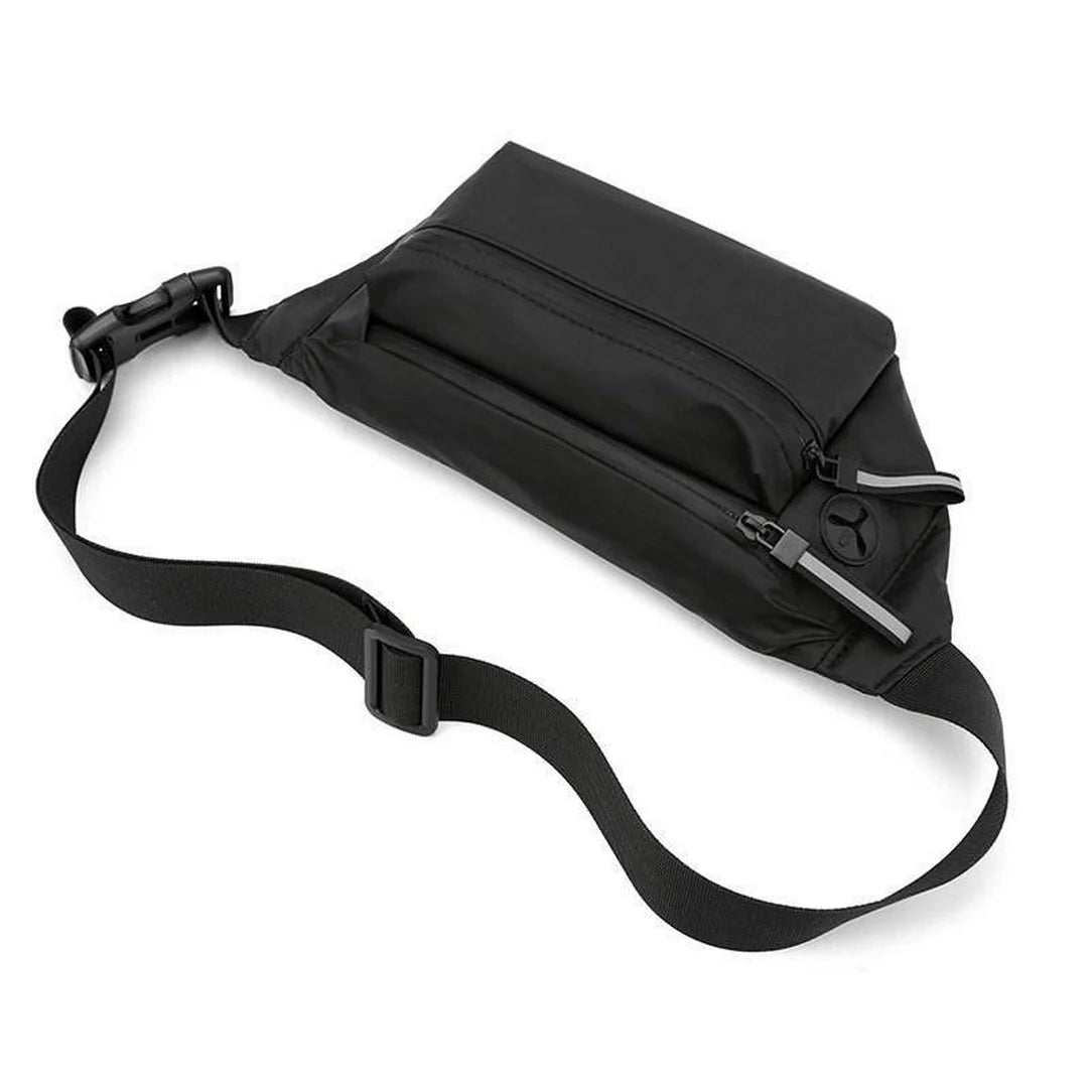 Sac bandoulière banane Swift en nylon noir pour un look pratique et tendance