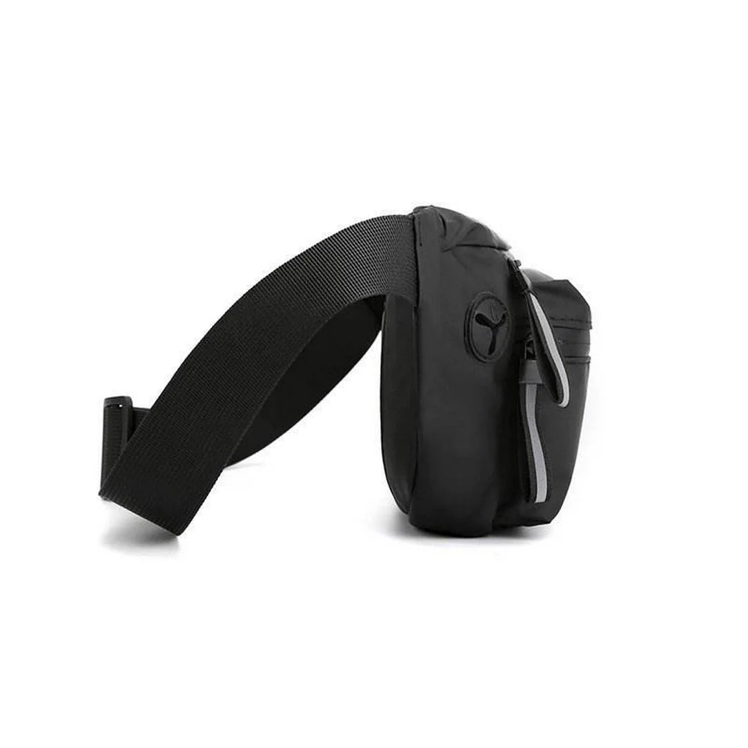 Sac bandoulière banane Swift avec ceinture noire ajustable pour un style pratique