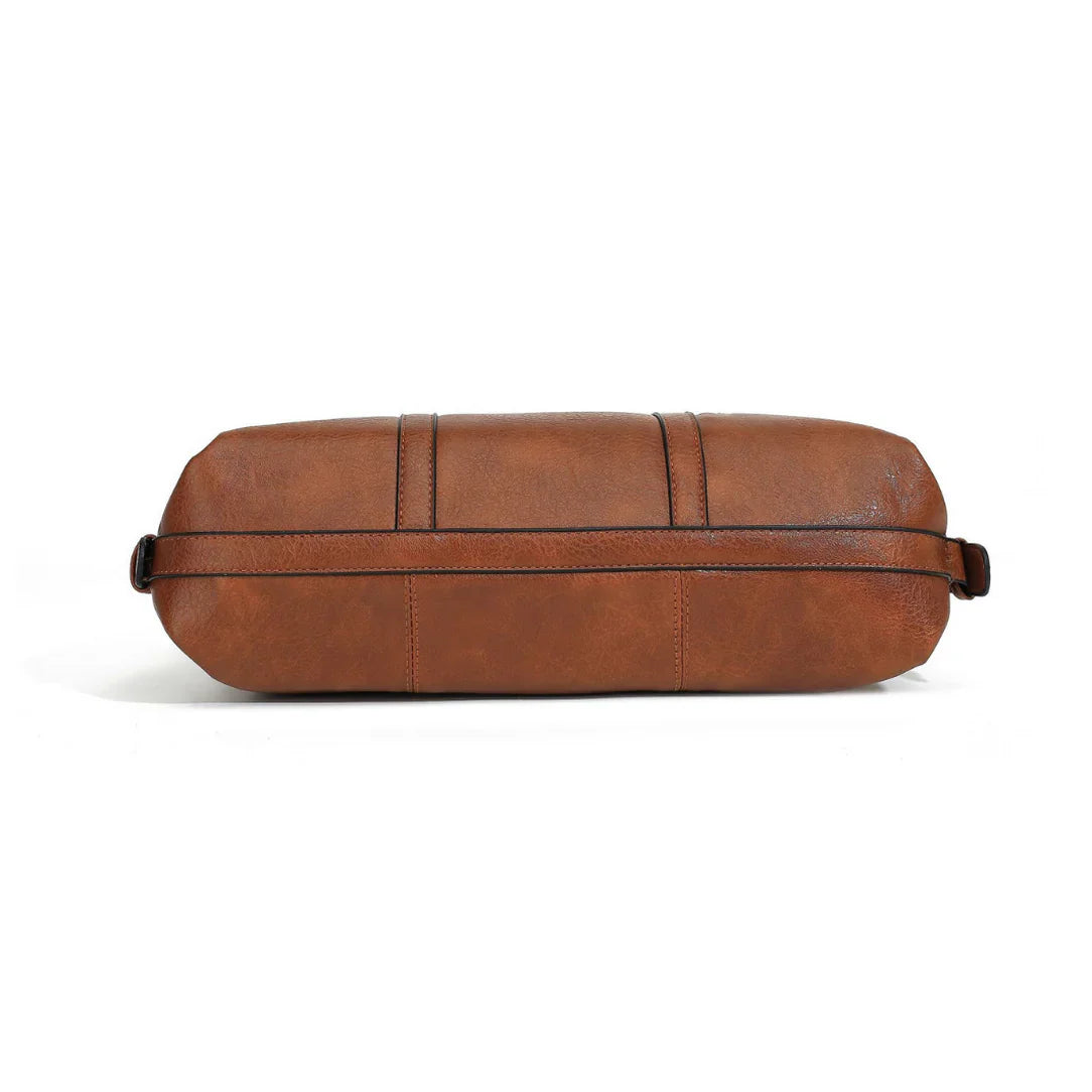 Sac cabas simili cuir Volantis, sac cabas en simili cuir brun pour un style élégant