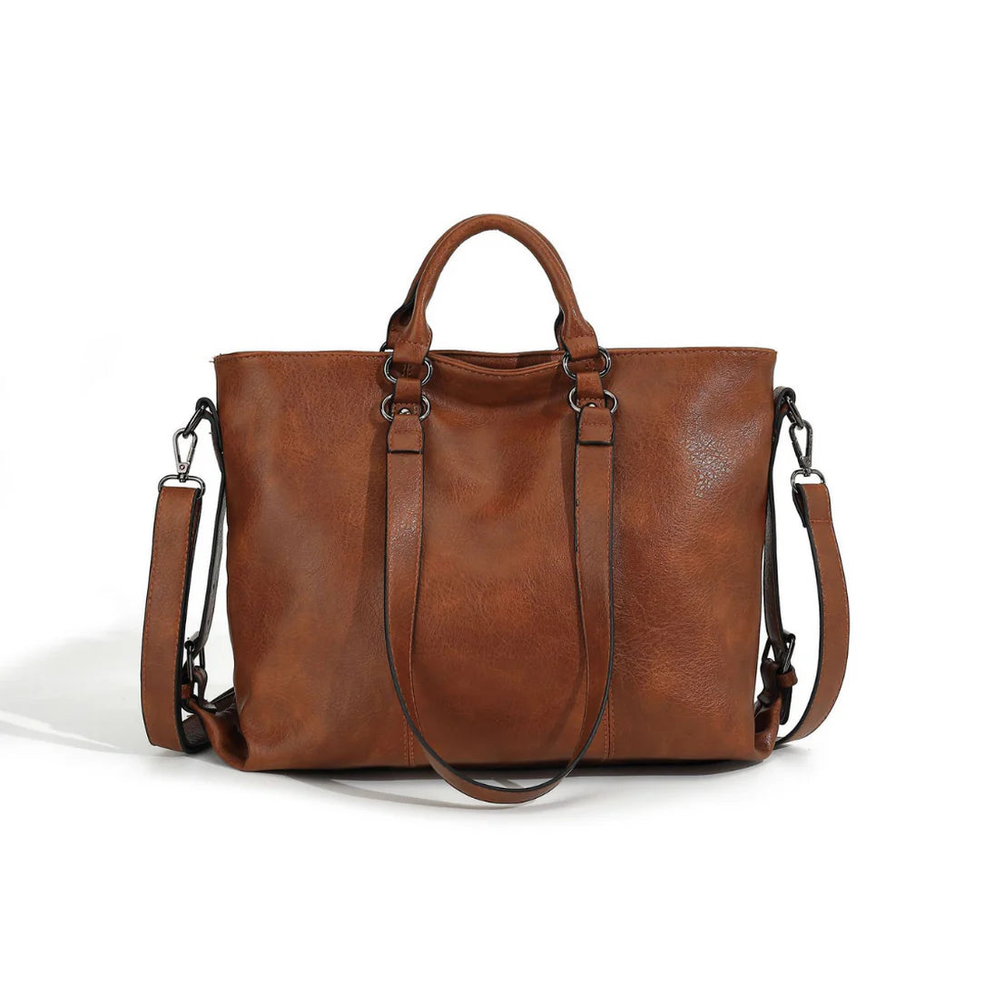Sac cabas en simili cuir volantis, sac cabas tendance en simili cuir pour femme