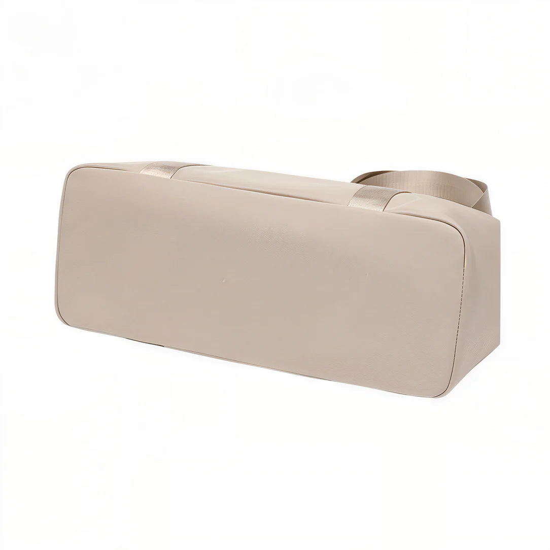 Sac de cour étudiante Myriade beige rectangulaire pour effets personnels