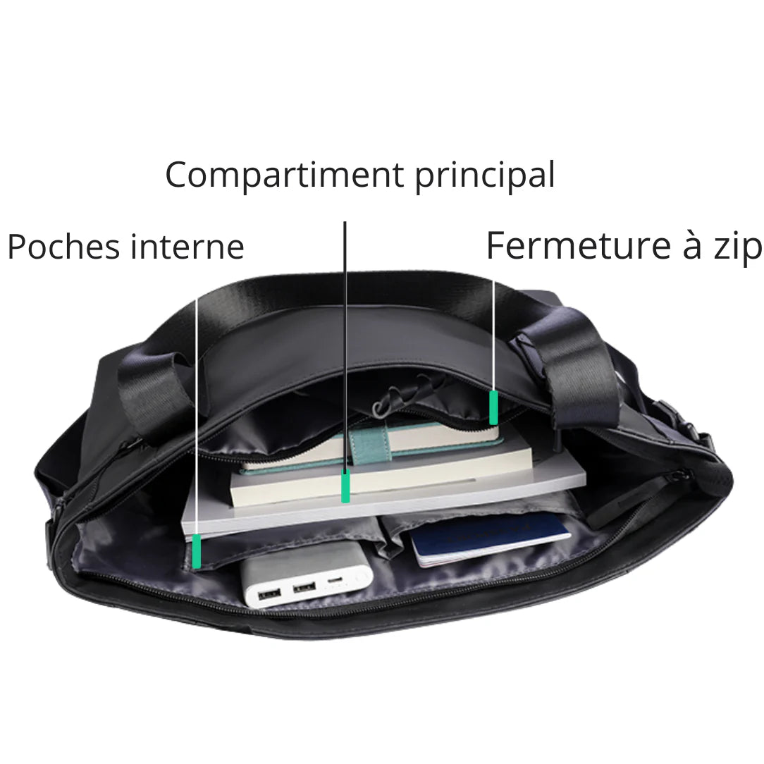 Sac de cours homme Gradus ouvert, style pratique pour homme Gradus et cours homme